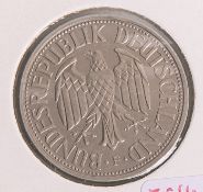 2 DM-Kursmünze (BRD, 1951), Weintrauben u. Ähren, Münzprägestätte: F, eingeschweißt. St.