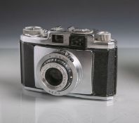 Braun-Fotokamera wohl "Gloriette B" (Baujahr 1955, Nürnberg), Kleinbildkamera, ObjektivEnna Werk