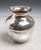 Vase in Kugelform aus 925er Sterling Silber (Herstellerpunze wohl Grimminger Jacob,Schwäbisch Gmünd,