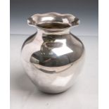 Vase in Kugelform aus 925er Sterling Silber (Herstellerpunze wohl Grimminger Jacob,Schwäbisch Gmünd,