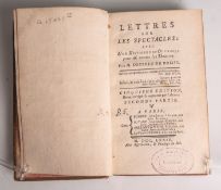 Lettres sur les spectacles, par M. Desprez de Boissy, 5. Edition, Band 2, Paris 1774, 840S., ca.