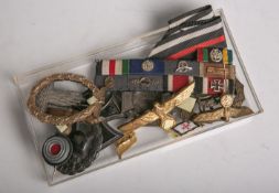 Konvolut von Orden u. Ehrenzeichen (1. u. 2. WK, Drittes Reich), 9 Stück, bestehend aus:1x EK II (