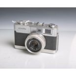 Minolta-Fotokamera "AL-F" (Japan), Gehäuse-Nr. 904018, Objektiv Minolta Rokkor, 1:2,7/38,CLC.