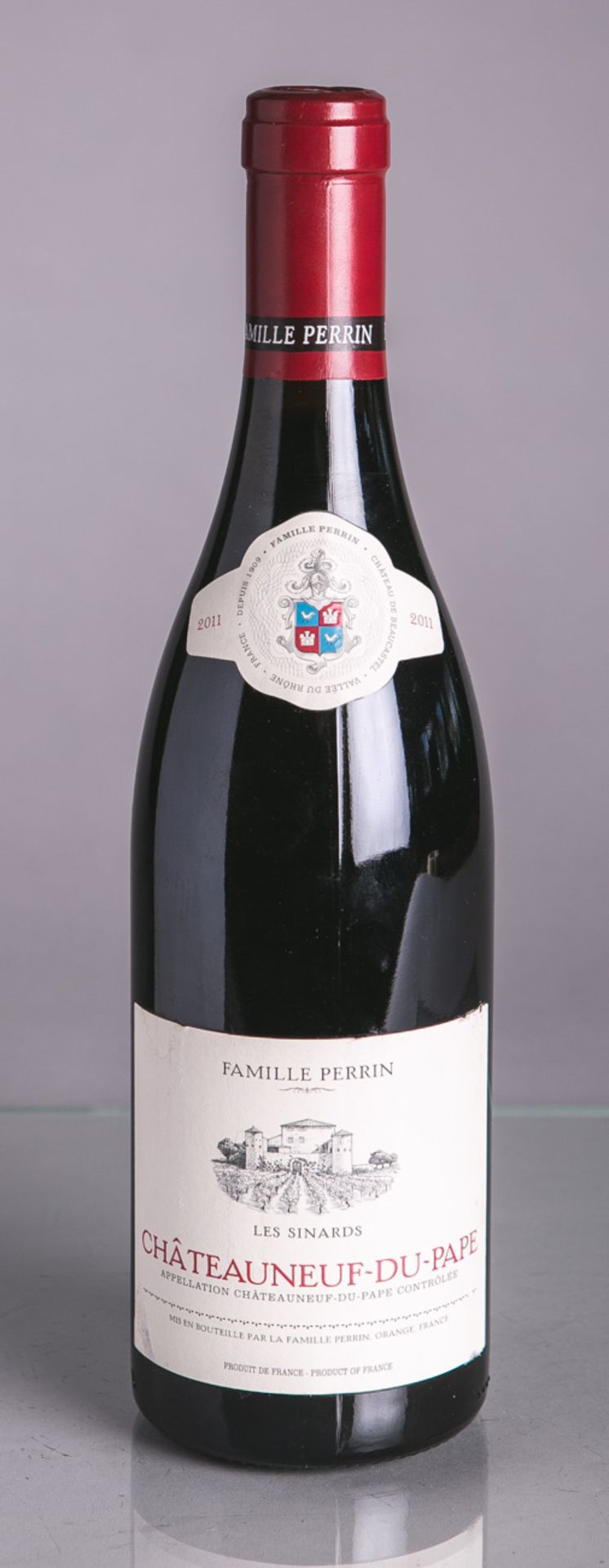 1 Flasche von Chateauneuf-Du-Pape, , Familie Perrin, Les Sinards (2011), Rotwein, 0,75 L.Im