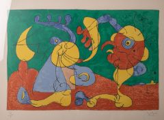 Miró, Joan (Barcelona 1893-1983 Palma), rs. bez. "UBU ROI Planches-VII. Les Nobles à latrappe",