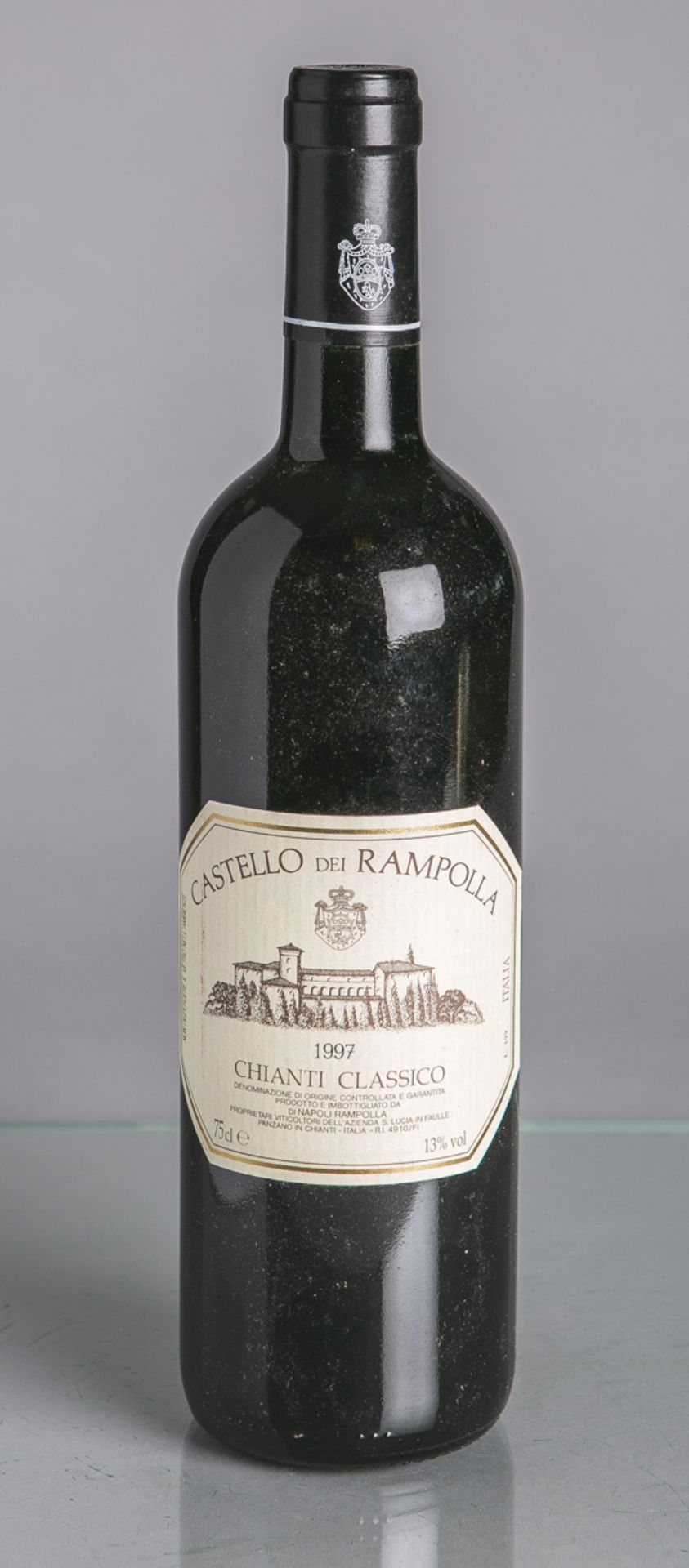 5 Flaschen von Castello del Rampolla, Chianti Classico, Reserva (1997), Rotwein, je 0,75L. Im