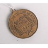 Medaille "Souvenir du tirage au sort. Classe 1896" (Frankreich), wohl Bronze, Nr. 313, Dm.ca. 4,7