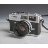 Canon-Fotokamera "Canonet QL19" (Japan), Gehäuse-Nr. 103137, Objektiv Canon Inc., CanonLens, 1:1,9/