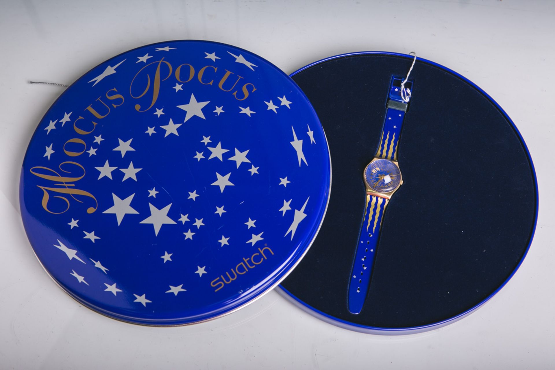 Swatch-Armbanduhr "Hocus Pocus" (1991), in original Verpackung.