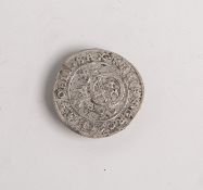 1/24 Taler "Johann Georg II. 1656-1680" (Sachsen-Albertinische-Linie, 1665), Dm. ca. 2,3cm. Ss-