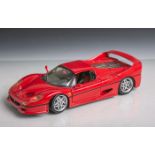 Mattel-Modellauto "Ferrari F50" (1998), 1:18, Hot-Wheels, in Rot.