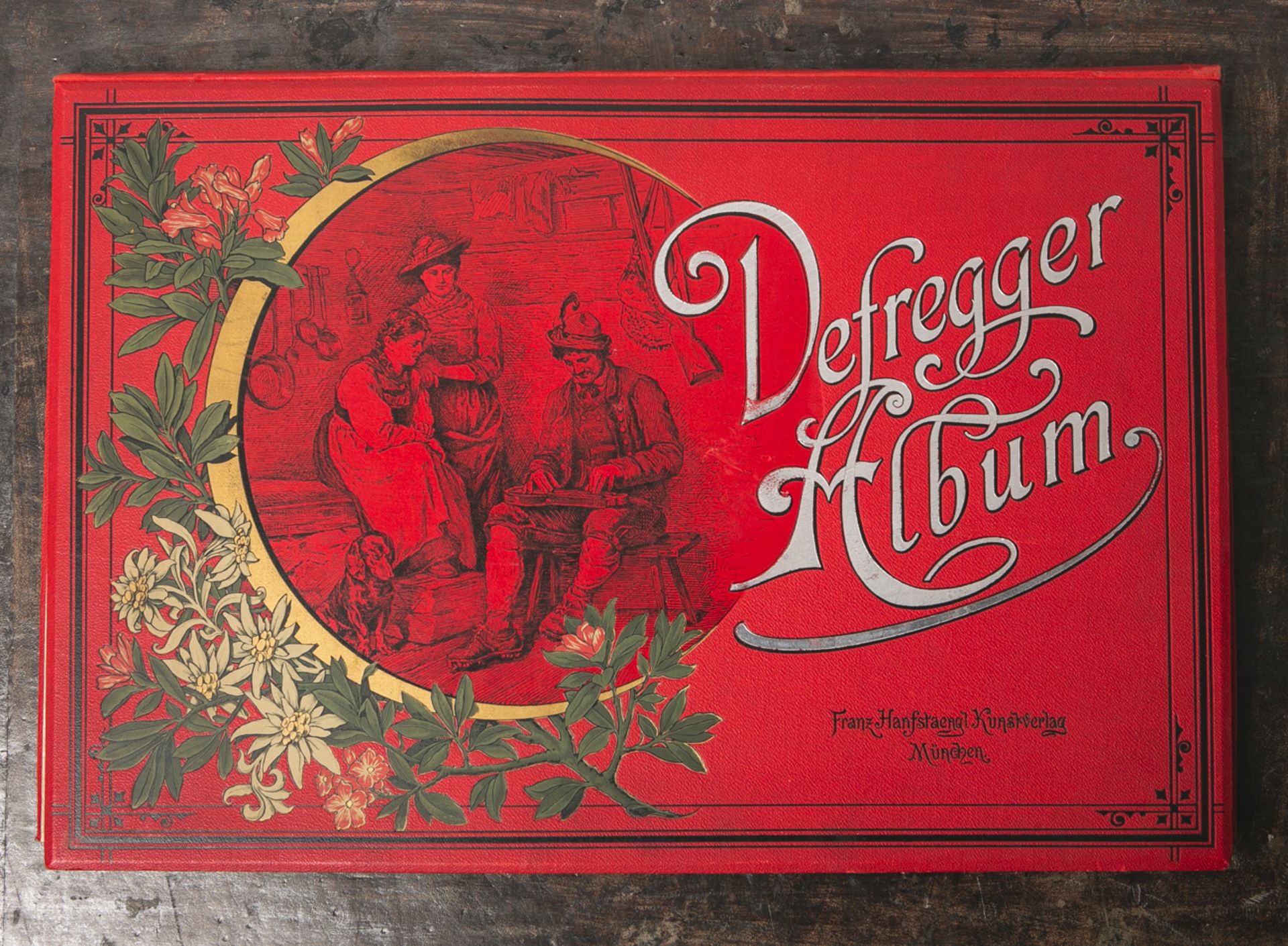 Mappe "F. Defregger-Album", Franz Hanfstaengl Kunstverlag München 1893, Photographien nachdem