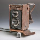 Rolleicord-Mittelformatkamera (Franke u. Heidecke, Braunschweig, wohl 1930/40er Jahre),Objektiv Carl