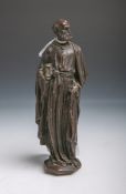 Unbekannter Künstler (wohl 19. Jahrhundert), Apostel Petrus mit Schlüssel, Bronze,