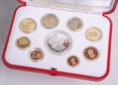 Kursmünzsatz "Papst Franziskus MMXV" (2015), 9 Münzen, 1 Cent bis 2 Euro sowie