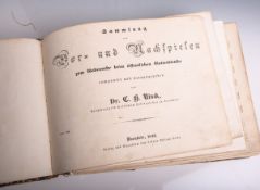 Altes Notenbuch (Darmstadt, 1843), Sammlung von Vor- u. Nachspielen von Dr. C.H. Rinck