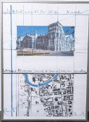 Christo (1935 - 2020), bez. "Wrapped Reichstag" (1992), Offsetdruck, unten links