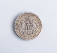 5 Mark-Münze "Freie u. Hansestadt Hamburg" (Deutsches Reich, 1876), Silber,