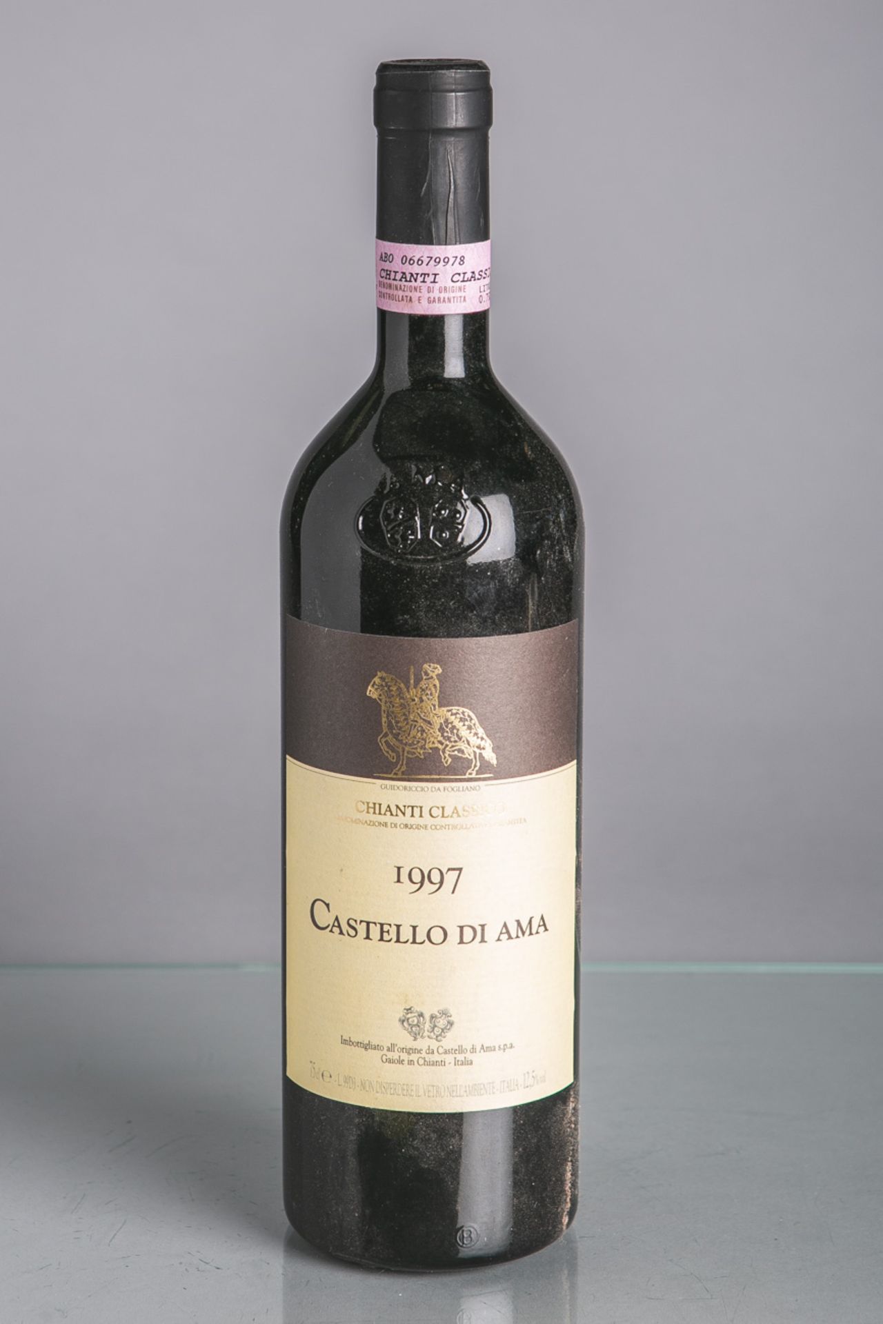 10 Flaschen von Castello di Ama, Chianti Classico (1997), Rotwein, je 0,75 L. Im