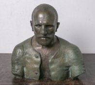 Safarow, Rudolph (1938 - 1994), "Vincent van Gogh", Büste aus Bronze, teils patiniert, ca.