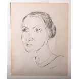 Beckmann, Max wohl (Leipzig 1884-1950 New York City), Portrait einer jungen Dame, wohl Lithographie