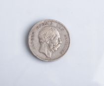 5 Mark-Münze "Albert König von Sachsen" (Deutsches Reich, 1876), Silber, Münzprägestätte: