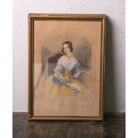 Hayter, John nach (1800 - 1891), "Lady Jane Bouverie", kolorierte Lithographie, Blattgröße