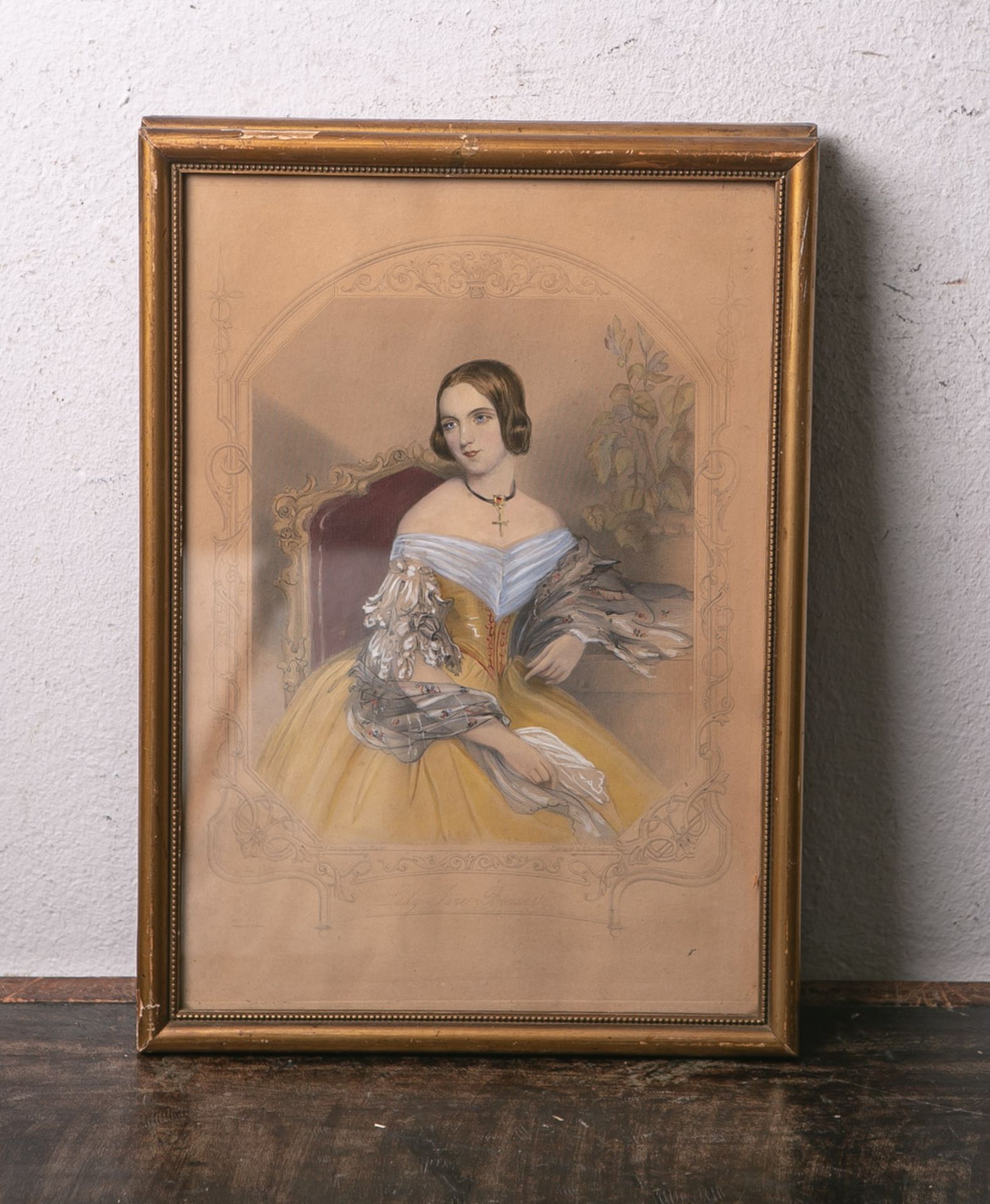 Hayter, John nach (1800 - 1891), "Lady Jane Bouverie", kolorierte Lithographie, Blattgröße