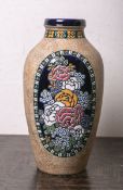 Amphora-Bodenvase aus Keramik (Unterbodenmarke wohl Slowenien, wohl 1950/60er Jahre),