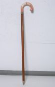 Stockschirm (1950er Jahre), Spazierstock m. Regenschirm, Griff aus Kunststoff, L. ca. 87