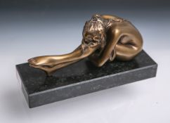 Bruni, Bruno (geb. 1935), "La Sorella", Bronze, patiniert, auf Steinpostament,