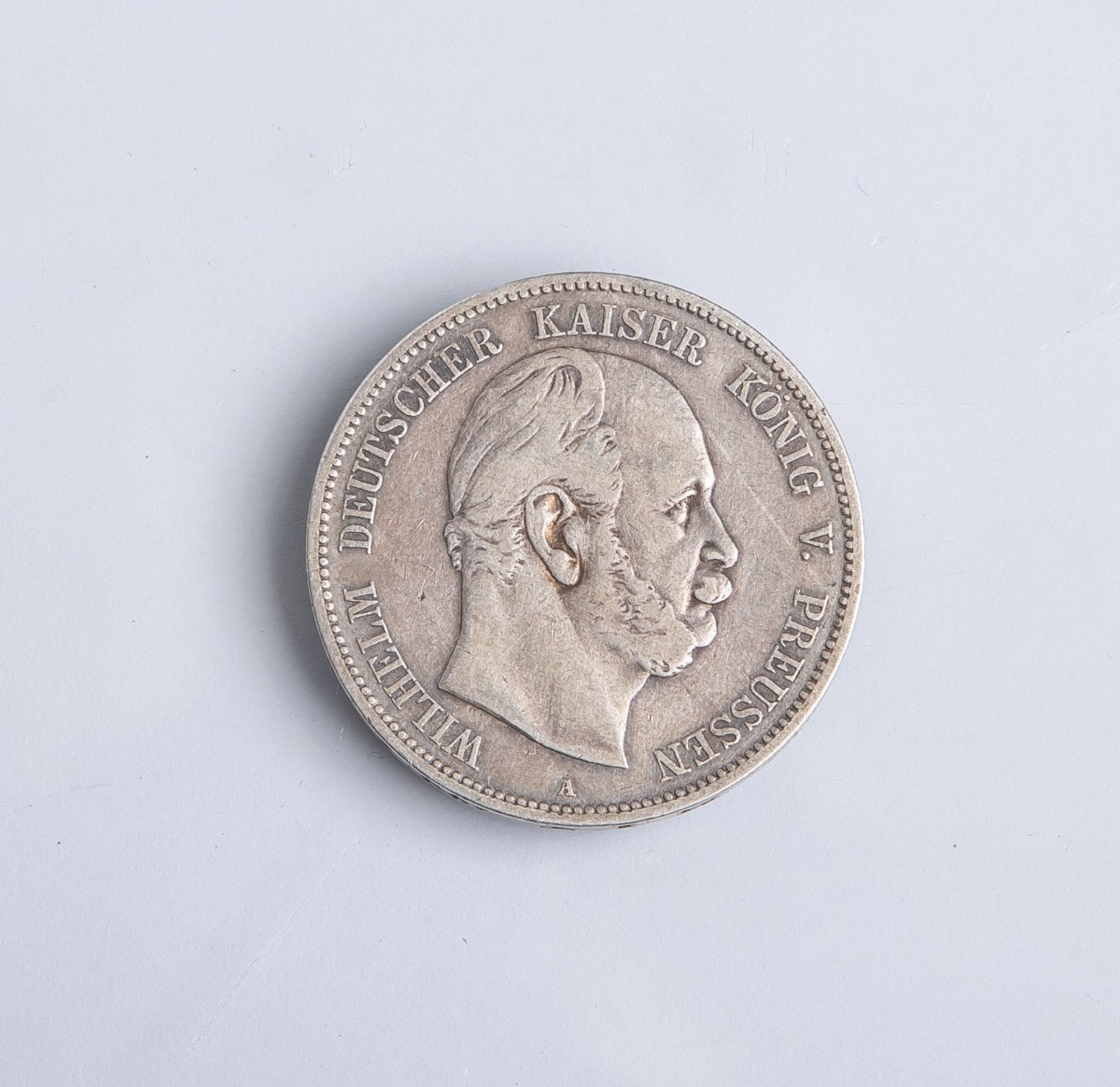 5 Mark-Münze "Wilhelm Deutscher Kaiser u. König von Preussen" (Deutsches Reich, 1876),