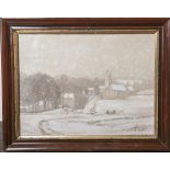 Sieck, Rudolf (1877 - 1957), winterliche Landschaft, Aquarell, re. u. sign., rs. bez. "St.