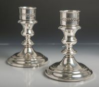 Paar Kerzenhalter aus 925 Sterling Silber (Unterbodenpunzierung Gorham Sterling,