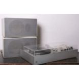 Kompaktanlage "Audio 300" von Braun (1962), m. Radio TC40 u. Plattenspieler PC45, Design