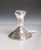 Kerzenhalter aus 925 Sterling Silber (Unterbodengravur "Lord Silver", Sterling), H. ca. 9