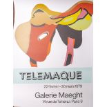 Ausstellungsplakat "Telemaque", Galerie Maeght, 22 février-30 mars 1979, 14 rue de téhéran