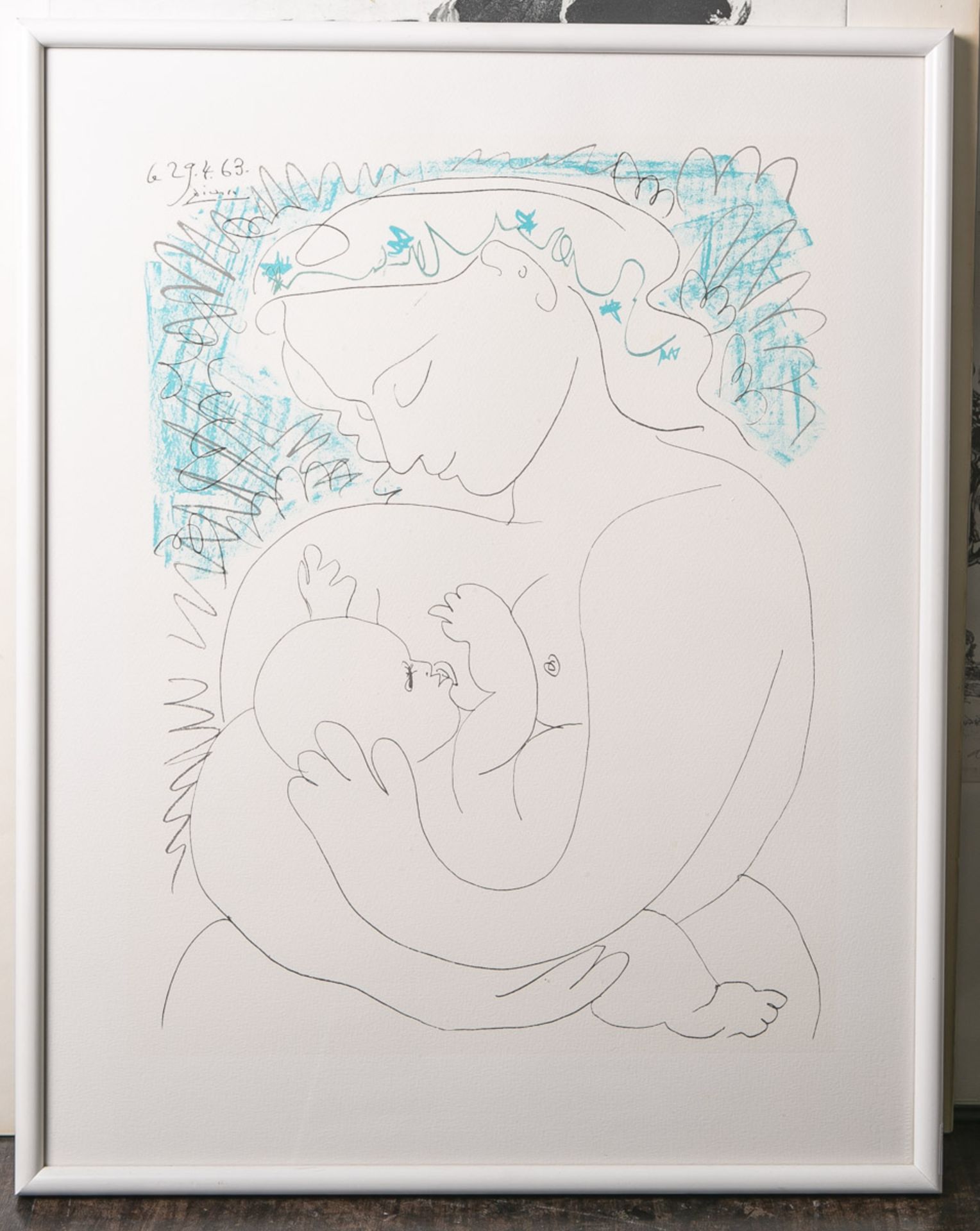 Picasso, Pablo (1881 - 1973), "Maternite", Farblithografie, li. oben in der Platte sign.
