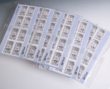Insgesamt neun postfrische Briefmarkenbögen "1963-1988: 25 Jahre-Vertrag über die
