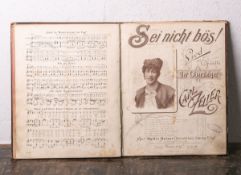 Altes Notenbuch, Verlag Bosworth u. Co. (Leipzig / Wien, wohl 19./20. Jahrhundert), teils