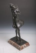 Jungblut, Emil (1888 - 1955), "Colombine", Bronzefigur, auf der Plinthe sign., auf einem