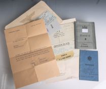 Diverse Schreiben, Urkunden, Militärpässe etc. (1. u. 2. WK), Kaiserzei / Drittes Reich,