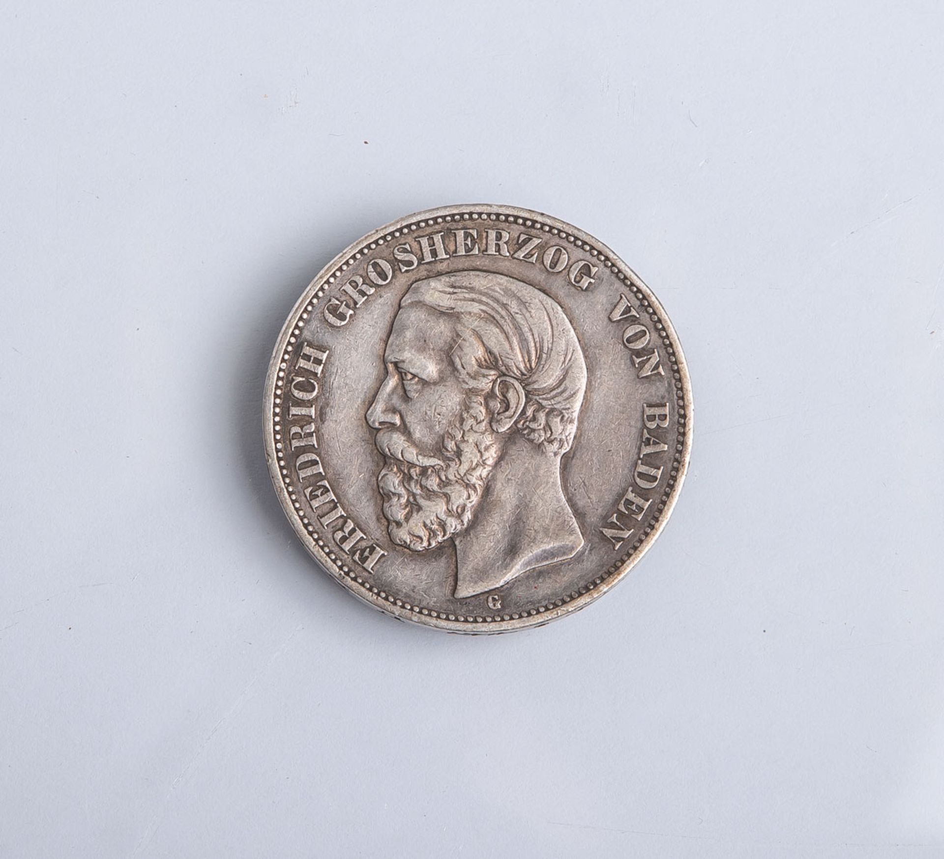 5 Mark-Münze "Friedrich Grosherzog von Baden" (Deutsches Reich, 1902), Silber,