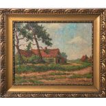 Zwart II., Willem de (1867 - 1957), dörfliche Landschaft m. Häusern, Öl/Lw., re. u. wohl