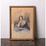 Hayter, John nach (1800 - 1891), "The Duchess of St. Albans", kolorierte Lithographie,