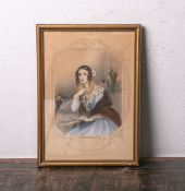 Hayter, John nach (1800 - 1891), "The Duchess of St. Albans", kolorierte Lithographie,