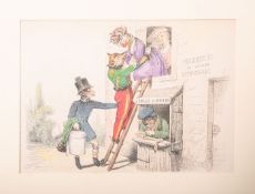 Grandville / Jean Ignace Isidore Gérard (1803 - 1847), kolorierter Holzstich aus der Folge