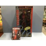 136 - Deadpool Epic Marvel 00 1/4 Scale 18" Figure & Deadpool DVD