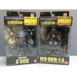 124 - Gundam Z'Gok & Gundam MS-06R-1A Mobile Suit Models