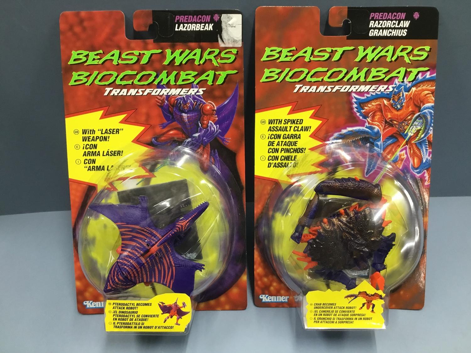 51 - Transformers Beast Wars Biocombat Preadacon Lazorbeak & Razorclaw Granchius